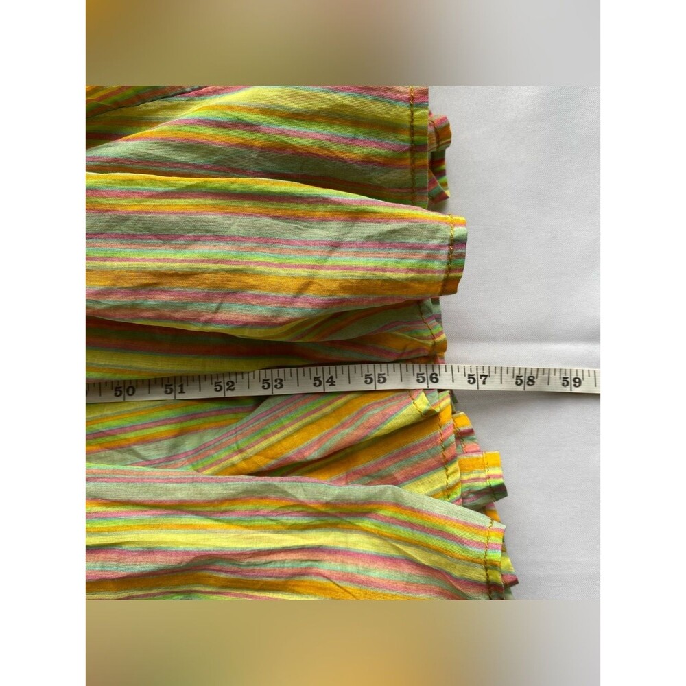 Free People Citrus Combo Poplin Dream Weaver Boho Maxi Dress Size Extra Large - Picture 16 of 16